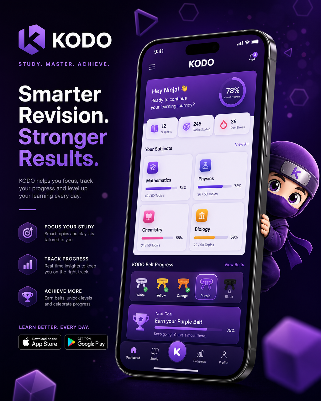 The Kodo app shown on a phone